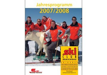 Jahresprogramm 2007/2008 - Skiclub Kraichgau eV