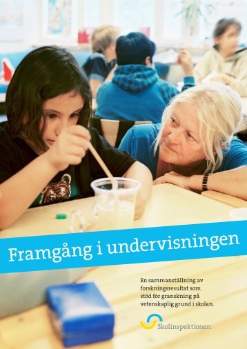 Framgång i undervisningen - en ... - Skolinspektionen