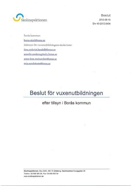 PDF-fil, nytt fönster - Skolinspektionen