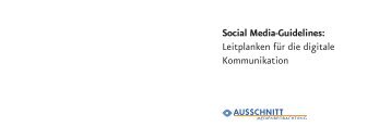 Social Media-Guidelines - AUSSCHNITT Medienbeobachtung