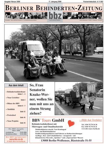 VEREINE - Berliner Behindertenzeitung