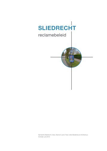 Reclamebeleid - Gemeente Sliedrecht