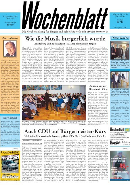 30. Nov. 2005 - Singener Wochenblatt