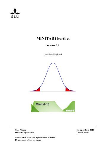 Introduktion till Minitab - SLU