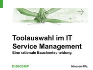 Toolauswahl im IT Service Management – eine rationale ... - Digicomp