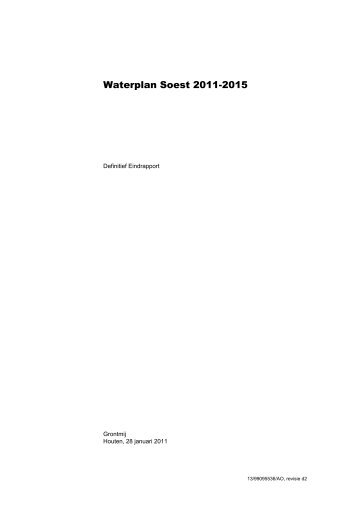 Waterplan Soest 2011-2015 - Gemeente Soest