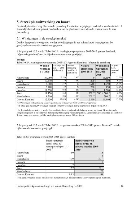 Ontwerp-streekplanuitwerking - Gemeente Soest