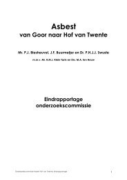 Rapport Biesheuvel Over asbest in Goor, Hof van Twente - Sp