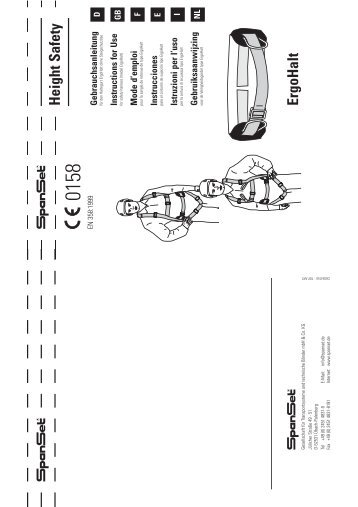 -GA ErgoHalt ohn Steigschutzı - SpanSet GmbH & Co. KG