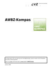 AWBZ-Kompas - GGZ Nederland