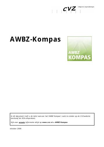 AWBZ-Kompas - GGZ Nederland