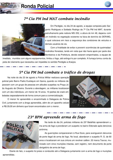 Revista Eletrônica da 7ª Região da Polícia Militar / 30 de agosto