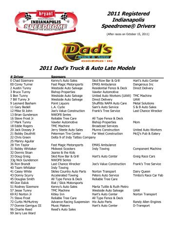 2011 Dad's Truck & Auto Late Models - Indianapolis Speedrome