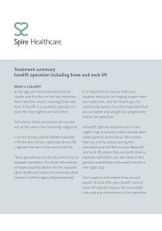 information about facelift surgery - Spire Healthcare