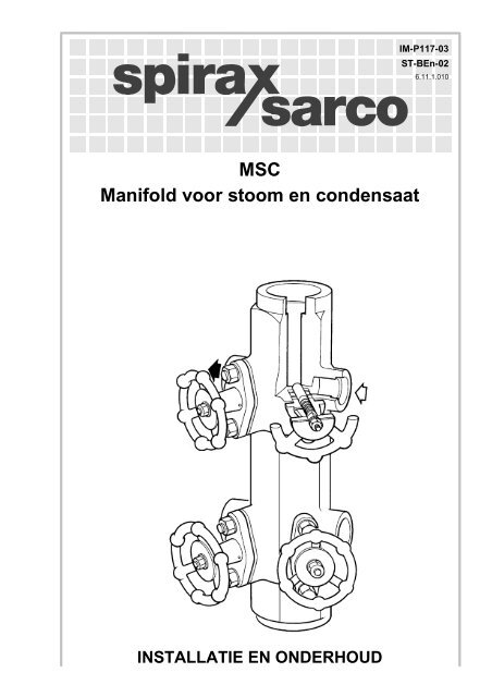 MSC Manifold voor stoom en condensaat - Spirax Sarco