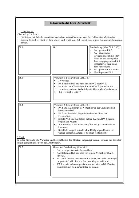 Planung der 3. Sequenz: „ Basketball - Streetball“ Thema ...