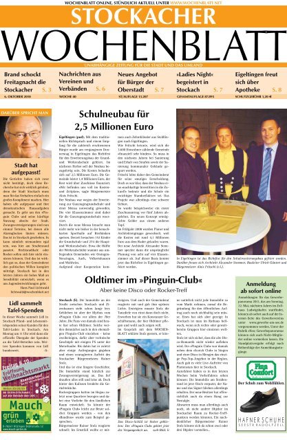 Ausgabe 40 2010 Singener Wochenblatt