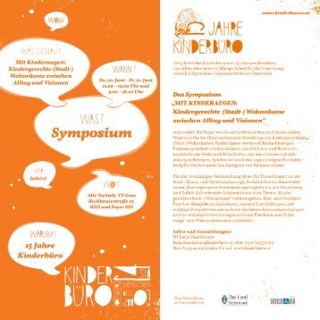 Symposium-Programm - Kinderbüro