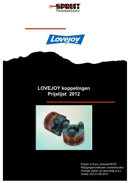 Lovejoy 2012 - Spruit Transmissies BV