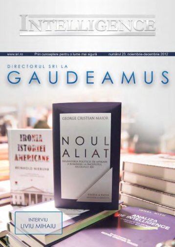 Revista Intelligence - numărul 23 noiembrie-decembrie 2012