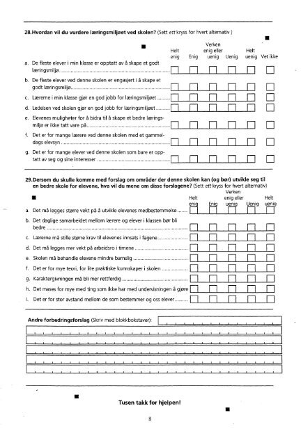 Evaluering av Reform 94. En spørreundersøkelse ... - SSB