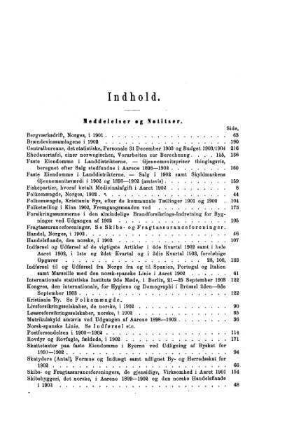 Meddelelser fra Det Statistiske Centralbureau 1903