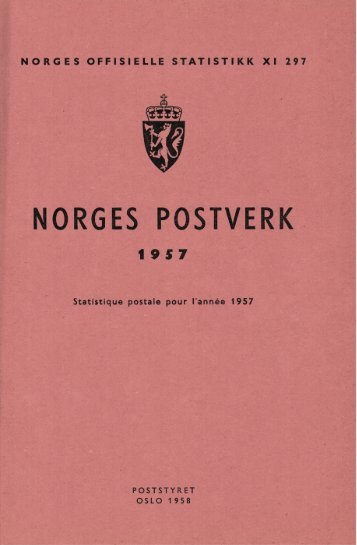 Norges postverk 1957