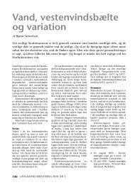 Vand, vestenvindsbælte og variation - DMI