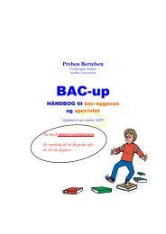 BAC-up - Psykologisk Institut - Aarhus Universitet