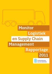 Monitor logistiek en supply chain management, rapportage 2011 - Cbs
