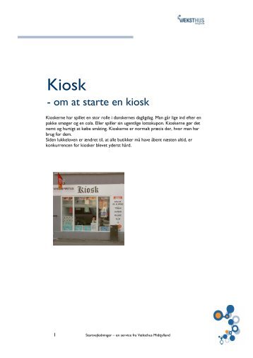 - om at starte en kiosk