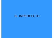 EL IMPERFECTO