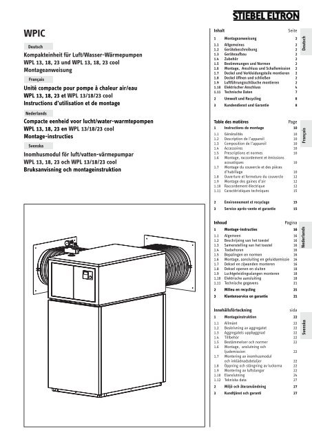 254461-35521-8534 WPIC_de_fr_nl_sv.indd - Stiebel Eltron