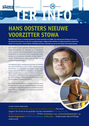 hANS OOSTerS NieuWe VOOrziTTer STOWA
