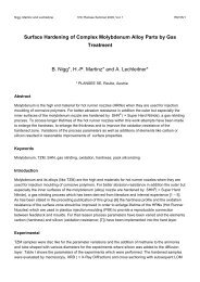 Surface Hardening of Complex Molybdenum Alloy Parts by Gas ...