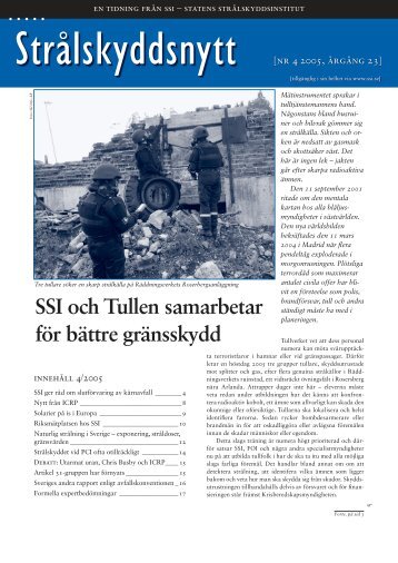 SSI och Tullen samarbetar för bättre gränsskydd