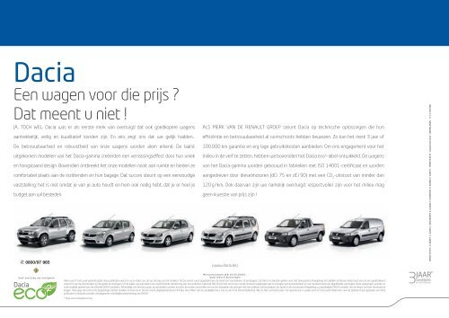 Brochure Dacia Logan Sedan - Daciamodellen.nl