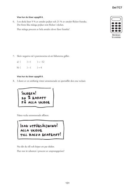 Diagnostiska uppgifter i matematik - Stockholms universitet