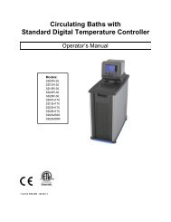 PolyScience Standard Digital Circulating Water Baths ... - Instrumart