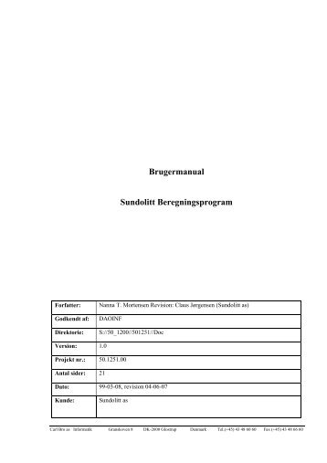 Download Brugermanual (.pdf 508 Kb) - Sundolitt