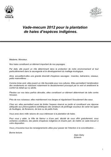 Vademecum de la plantation de haies_colonnes 2012 - Nature Namur
