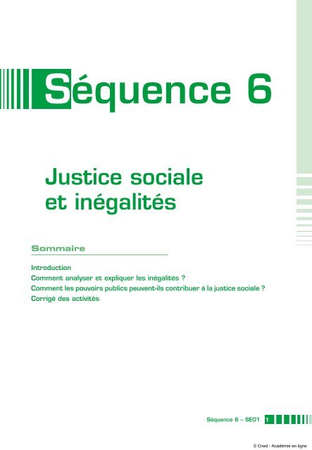 Justice sociale et inégalités - Académie en ligne