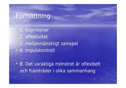 Personlighet och personlighetsstörningar