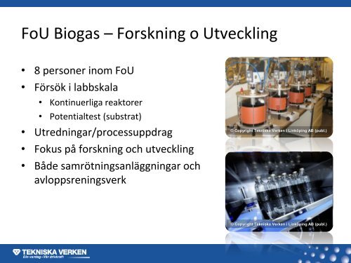 Tekniska Verken i Linköping - koncernen som ... - Svenskt Vatten