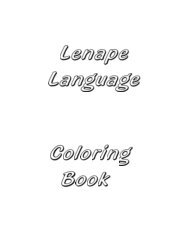 Lenape Language Coloring Book