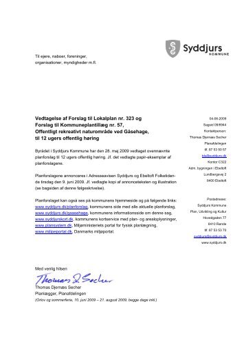 Forslag til Lokalplan nr. 323 med Forslag til Kommuneplantillæg nr ...