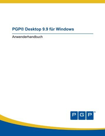 PGP Desktop for Windows User's Guide - Symantec