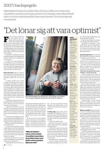 Det lönar sig att vara optimist (Nisse Simonson) - Talarforum