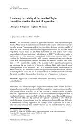 Examining the validity of the modified Taylor competitive reaction ...