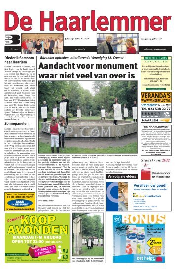 De Haarlemmer 2012-06-07.pdf 25MB - Archief kranten - Buijze Pers